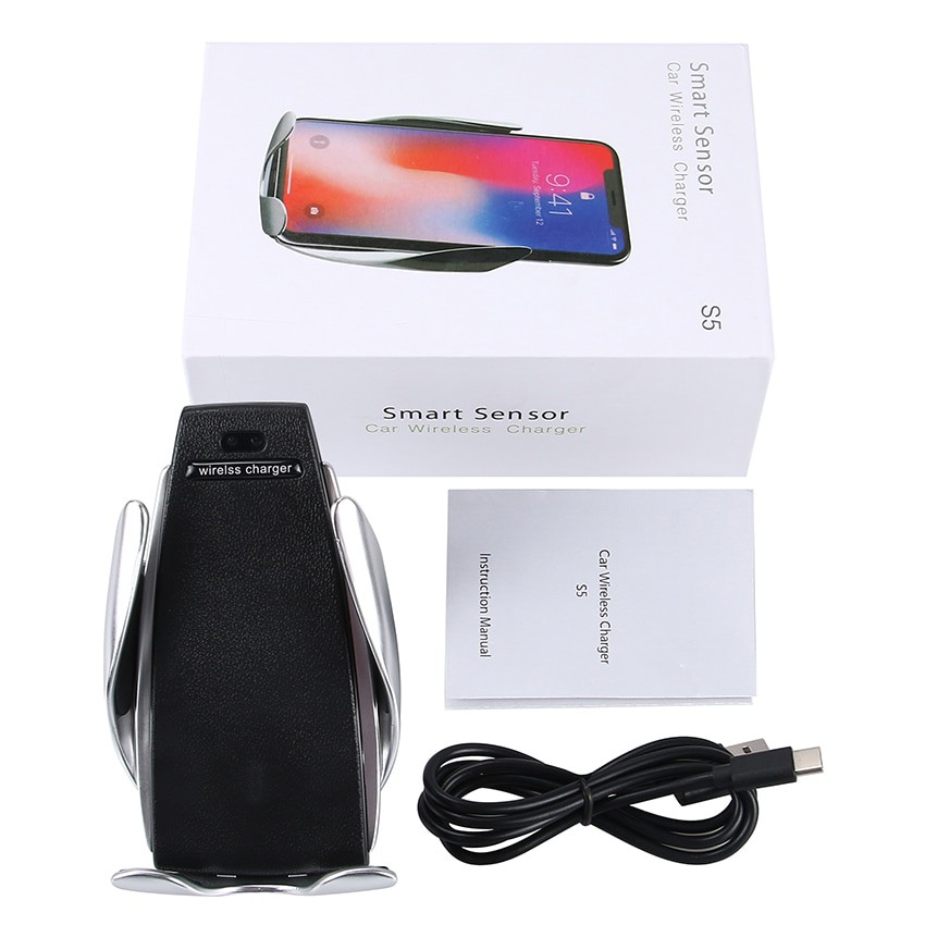 Smart Sensor S5 – Support De Chargeur Sans Fil De Voiture